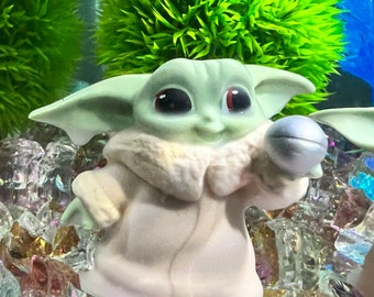 Baby Yoda Aquarium Decor 