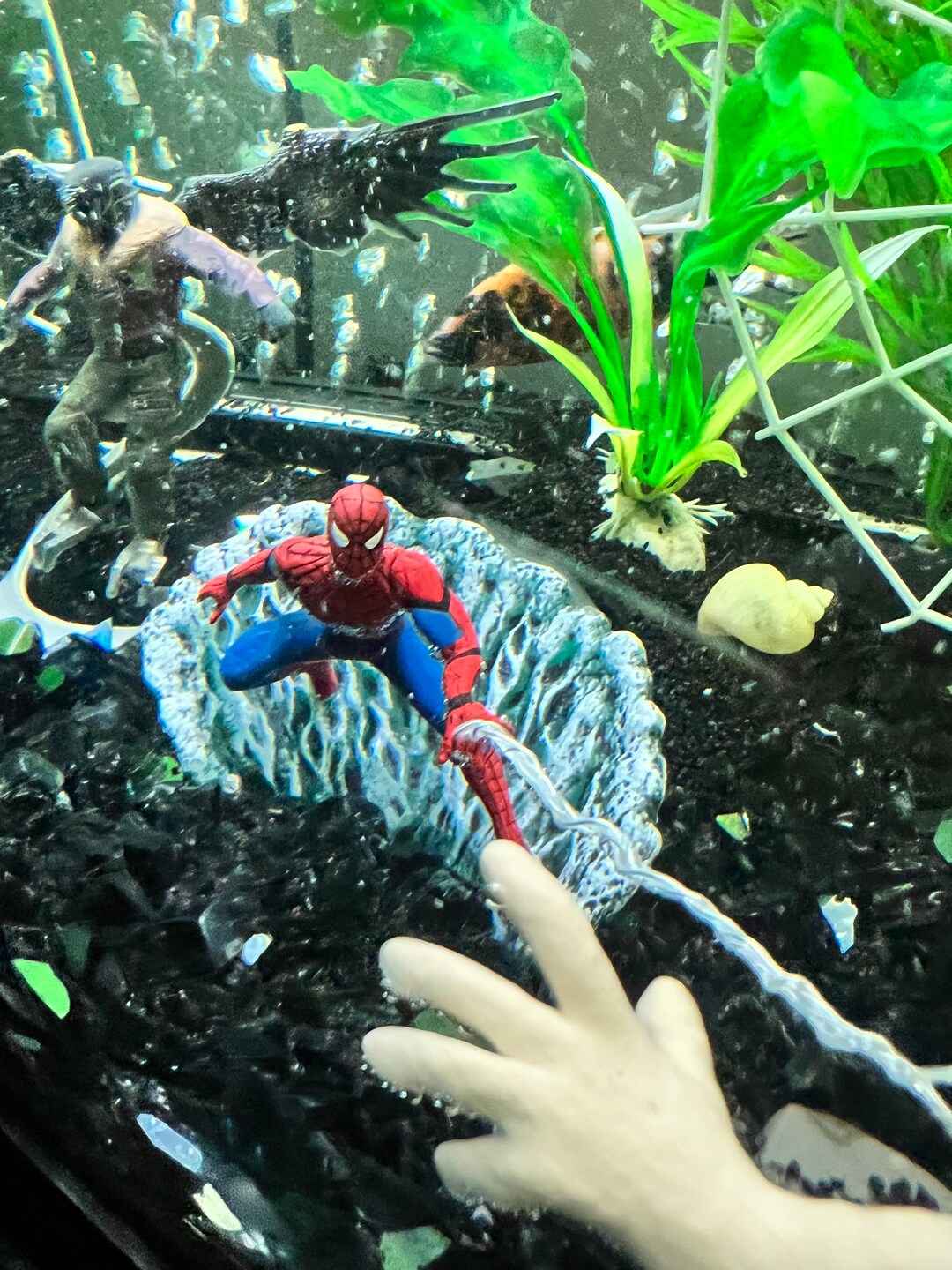Spiderman Aquarium Decor UK