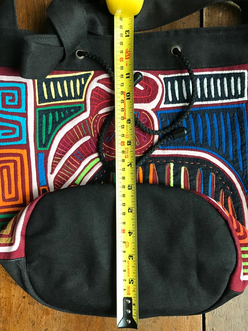 Vintage Mexican Shoulder Bag or Satchel Heavyweight Canvas, Hand