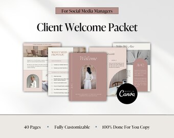 Social Media Manager Welcome Packet Template: Save Time and Impress Clients