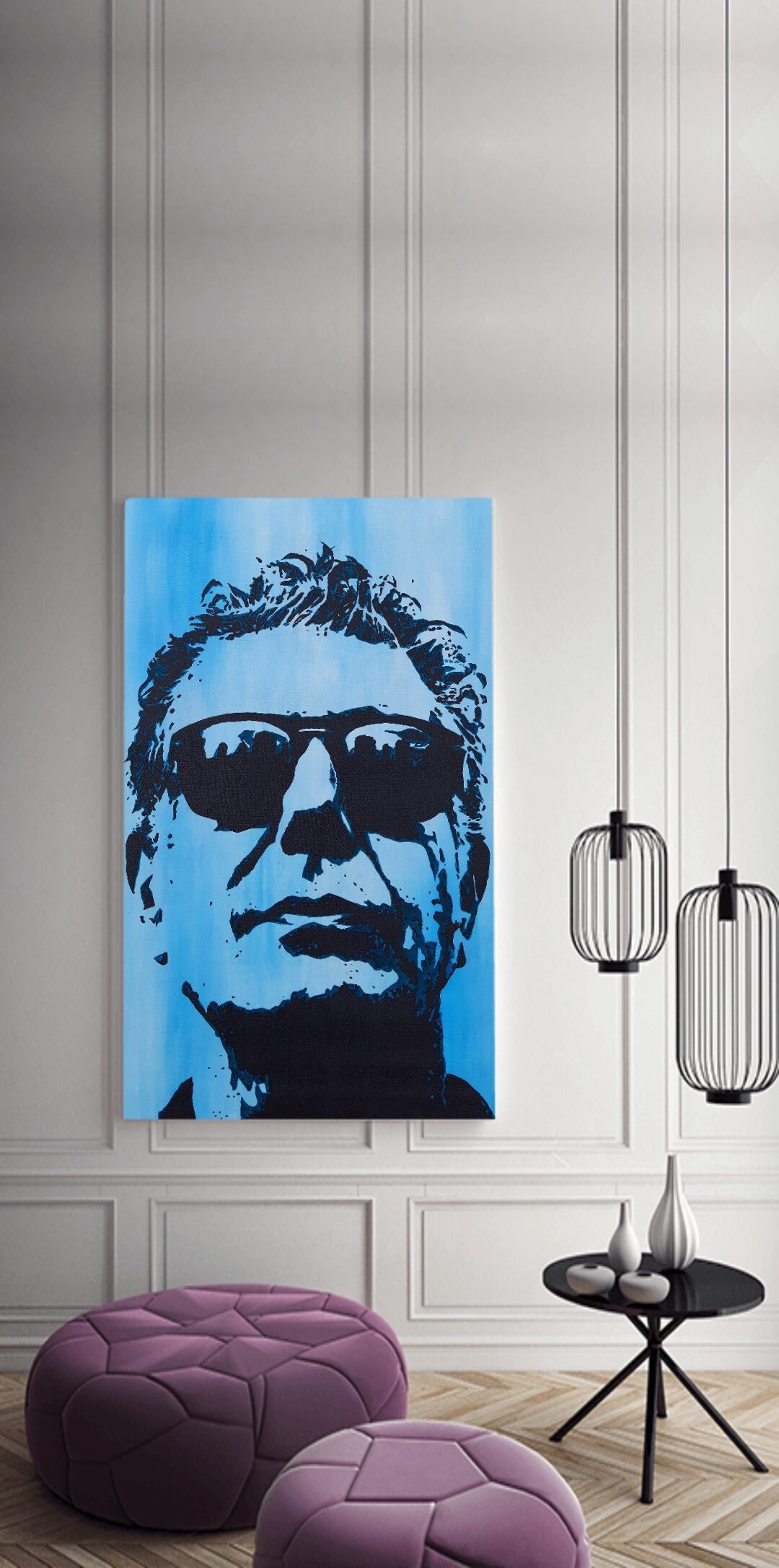 Anthony Bourdain Painting Wall Art Decor Canvas Painting - Etsy