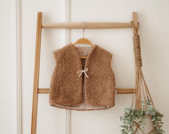 Cuddly teddy vest for babies and toddlers | Organic cotton | Warming and sustainable