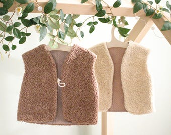 Cuddly teddy vest for babies and toddlers | Organic cotton | Warming and sustainable