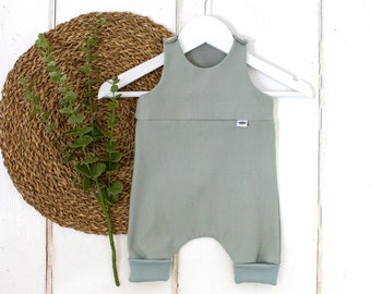 Romper 56-98 made of warm French terry for babies in different colors as a birth gift