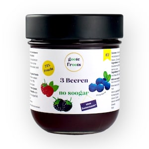 Crema de frutas SIN AZÚCAR AÑADIDA 3 frutos del bosque 75% fruta
