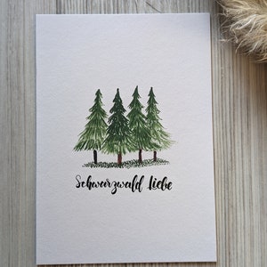 Schwarzwaldliebe Postkarte