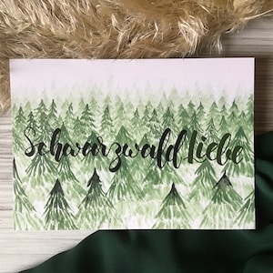 Schwarzwald Liebe Postkarte