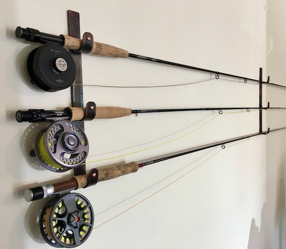 Fly Fishing Rod Holder, Fishing Pole Holder, Fishing Rod Display, Fishing  Gifts for Men, Fishing Decor, Wall Mounted -  Canada