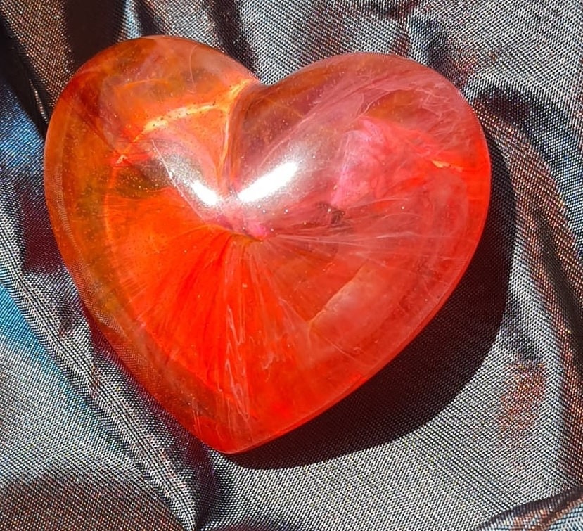 Coeur à Poser en Résine Epoxy