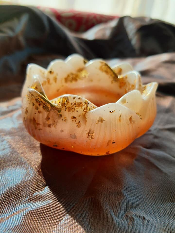 Porte-Bougie Lotus en Résine