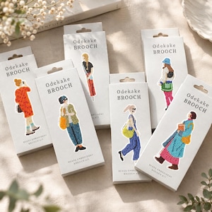 Miyuki pärlor broderi brosch kit Odekake brosch, 12 varianter Tillverkad i Japan