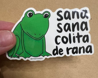 Sana sana rana sticker | Vinyl Waterproof Sticker for Laptops, Water Bottle, and More