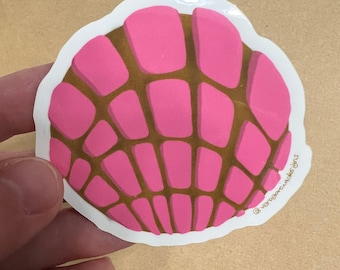 Concha sticker | Vinyl waterdichte sticker voor laptops, waterfles en meer
