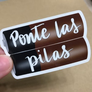 Ponte las pilas Aufkleber | Wasserdichter Vinyl-Aufkleber für Laptops, Wasserflaschen und mehr
