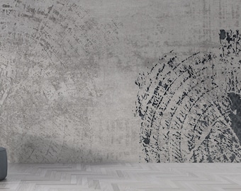 Papel pintado con textura de hormigón, mural de pared grunge autoadhesivo.