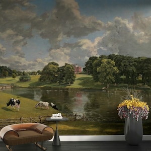 Serene English Countryside Landscape Wallpaper
