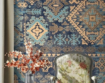 Moroccan Wallpaper Peel and Stick Tribal Wall Mural Ethnic Wall Art