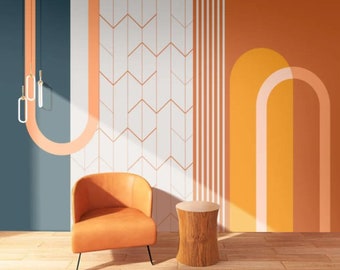 Shapes Wallpaper Arch Wall Mural Removable Peel and Stick