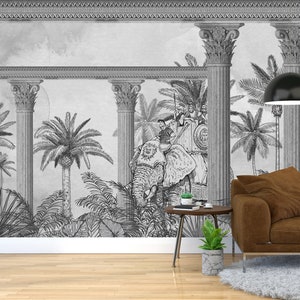 Greek Column Wallpaper Ancient Wall Mural Historic Peel and Stick Mythology Wall Art