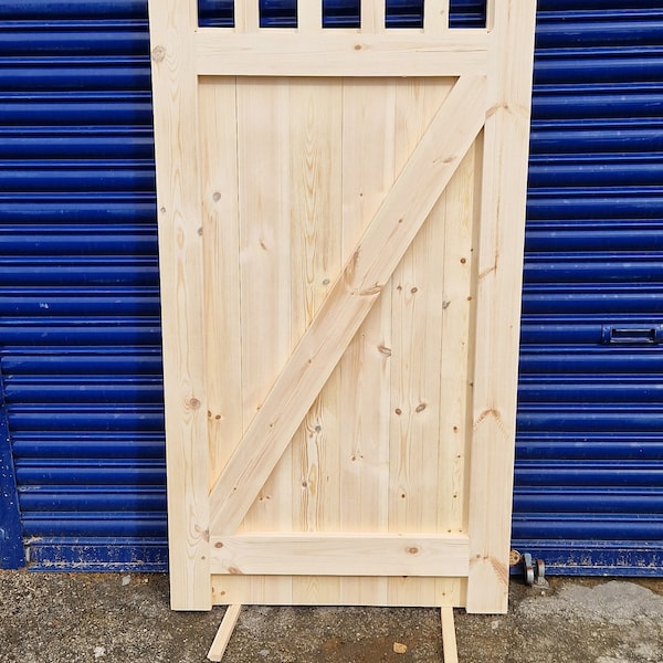 Arched Top Garden Gate Engineered Timber Cottage Style Bespoke Sizes Available