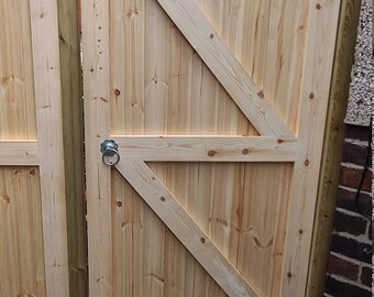 Bespoke Custom Made To Measure Wooden Garden Gate/Tongue - View #7