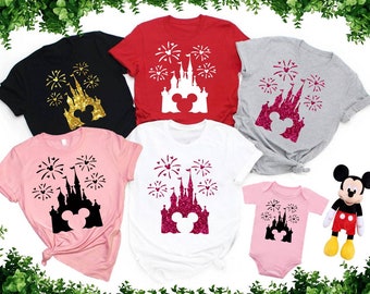 Disney Family T-shirt, Disney T-shirts, Mickey Shirts, Minnie T-shirt, Disneyworld Tee, Family Disney T-shirt, Unisex Shirts, Disney Castle