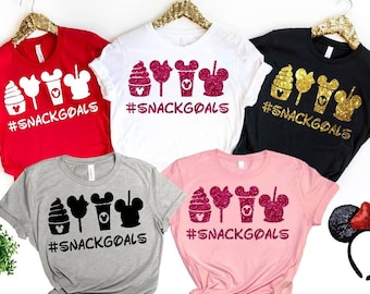 Disney Family T-shirt, Disney T-shirts, Mickey Shirts, Minnie T-shirt, Disneyworld Tee, Family Disney T-shirt, Unisex Shirts, Snack Goals