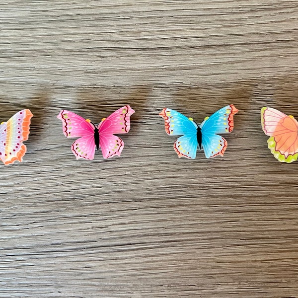 Butterfly Shoe Charm| Clog Charms| Bright and Colorful Butterly Charm| Set or Individual Pieces