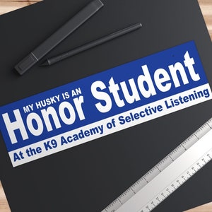 Honor Student Bumper Sticker for dogs