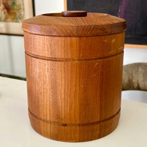 Mid Century Modern Danish Teak Ice Bucket