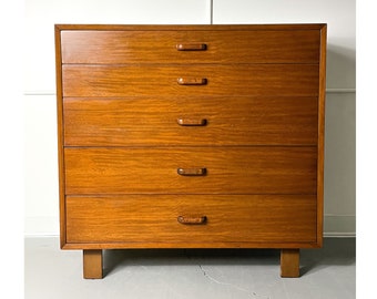 George Nelson Herman Miller 5 Drawer Dresser With Foil Label Strip - Vintage - MCM - Mid Century Modern