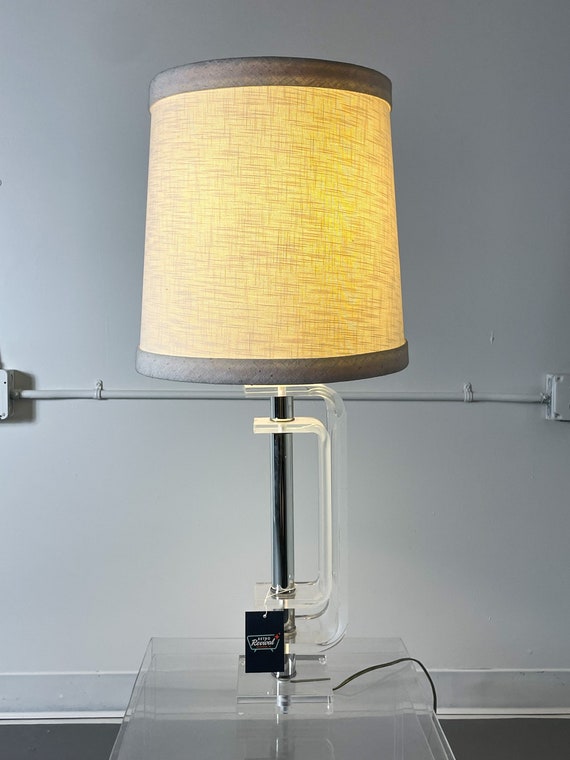 Vintage lucite cheap table lamps