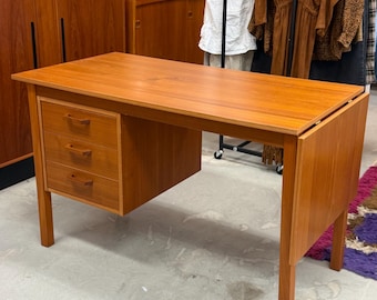 Midcentury Danish Teak Desk by Domino Mobler, 1960s - Etsy