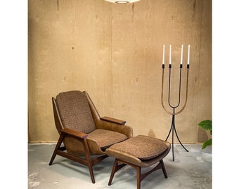 Vintage Malabar Chair And Ottoman By Mel Abitz For Galloway’s Furniture - MCM - Designer - Mid Century Modern