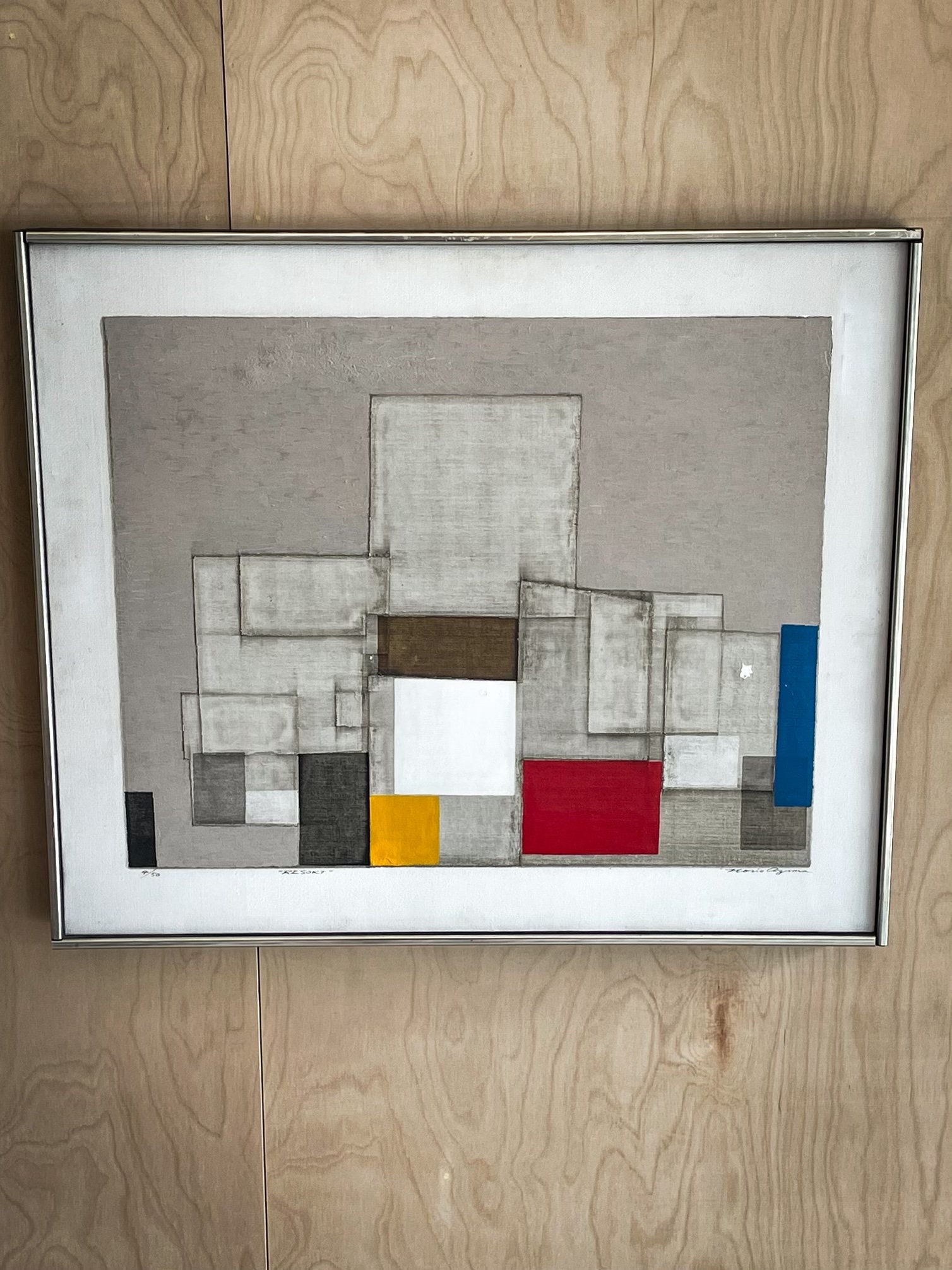 Serigraph on Canvas “Resort” by Norio Azuma