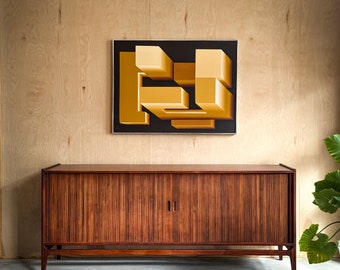 Vintage Richard Thompson For Glenn Of California Tambour Door Sideboard - MCM - Mid Century Modern