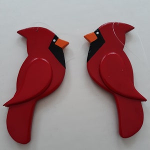 Cardinal Wood Ornament