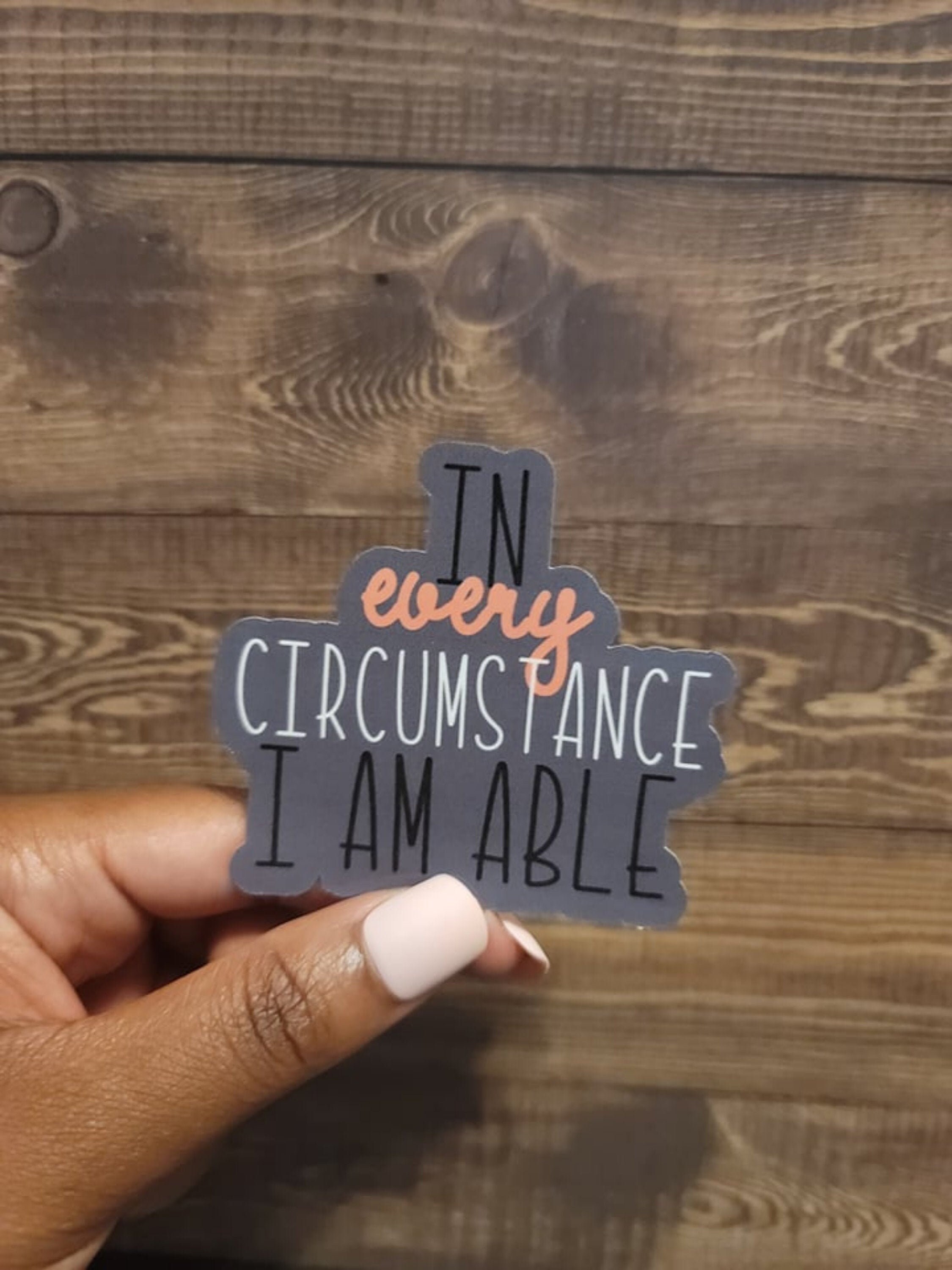 En cada circunstancia Pegatina Etsy España