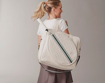 Borsa da tennis Esserly / Pelle vegana di alta qualità / Design unico