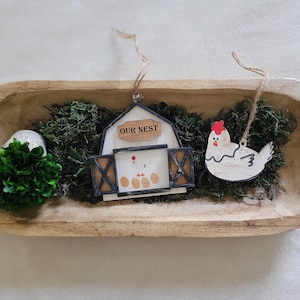 Barn and chicken ornament bundle svg 1-6
