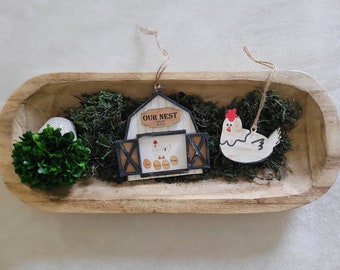 Schuur en kip ornament bundel svg 1-6