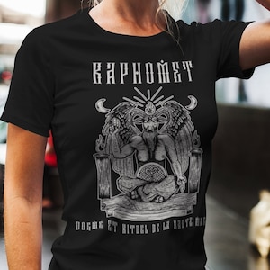 Baphomet, Satanic Luciferian Devil, Gothic, Occult Gift, Unisex T-Shirt, Unisex Hoodie, Women's Racerback Tank Top