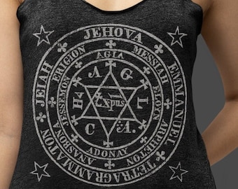 Il Grande Cerchio Magico di Agrippa, Magico, Occulto. Simbolo Alchemico, T-Shirt Unisex, Felpa Unisex, Canotta Racerback