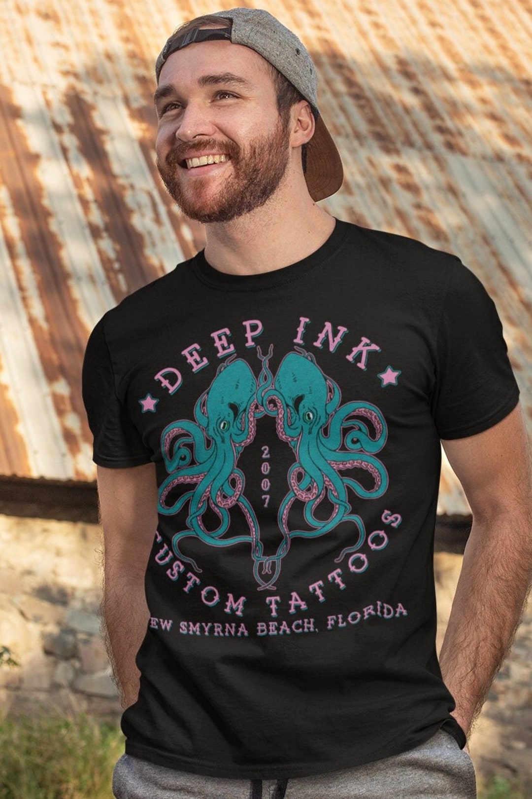 Octopus Design Deep Ink Tattoo Studio New Smyrna Beach, Florida Unisex ...