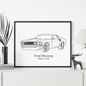 Custom car illustration, Custom car drawing, gift for classic car enthusiasts, Car poster, Custom car illustration, Car illustration drawing