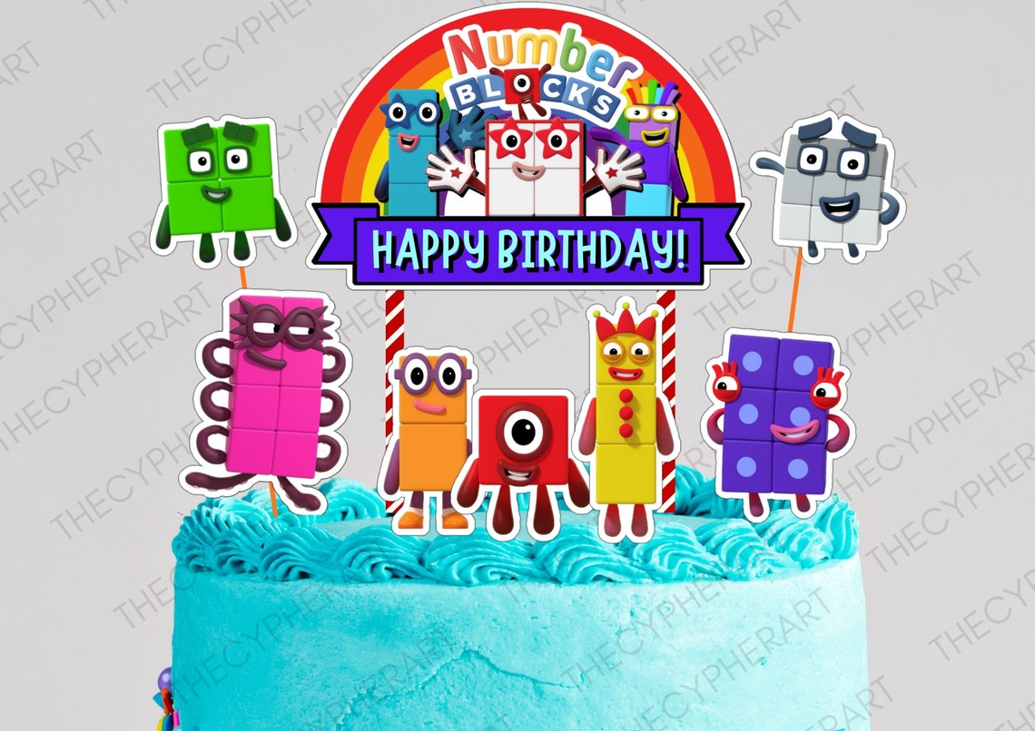 Numberblocks Cake Topper Printable Printable Templates