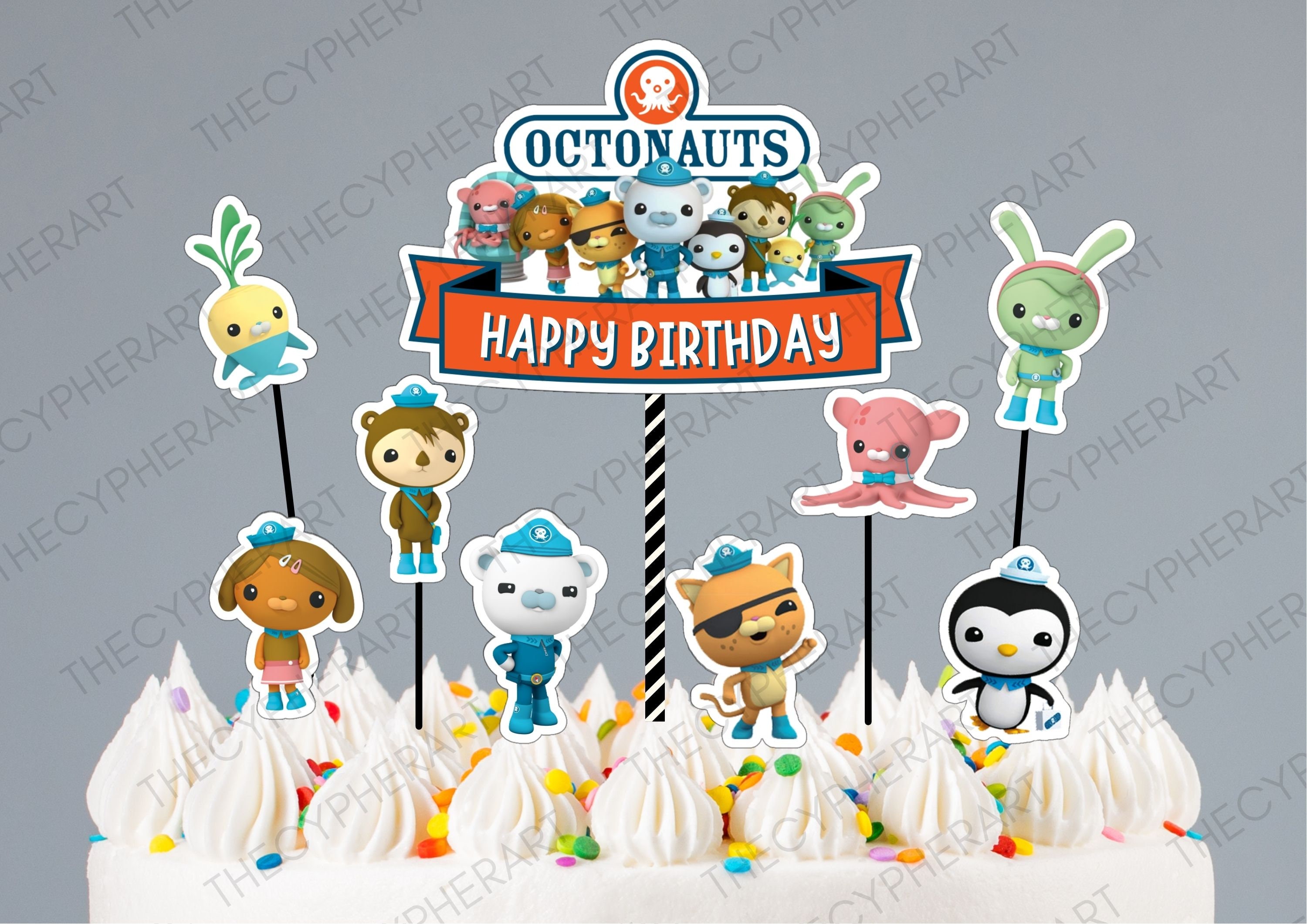 Printable Octonauts Cake Topper Octonauts Centerpiece | Etsy