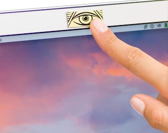 Spiritual Third Eye Webcam Cover | Metal Slider Privacy Protector (Ultra-Thin)
