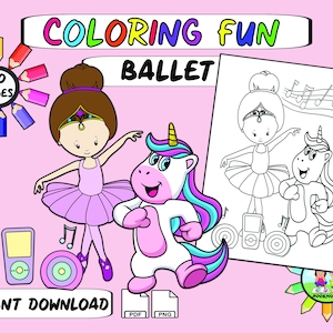 20 Ballet Dancer Coloring Pages, Volume 1 - Fun For Your Ballerina Who Loves Colouring