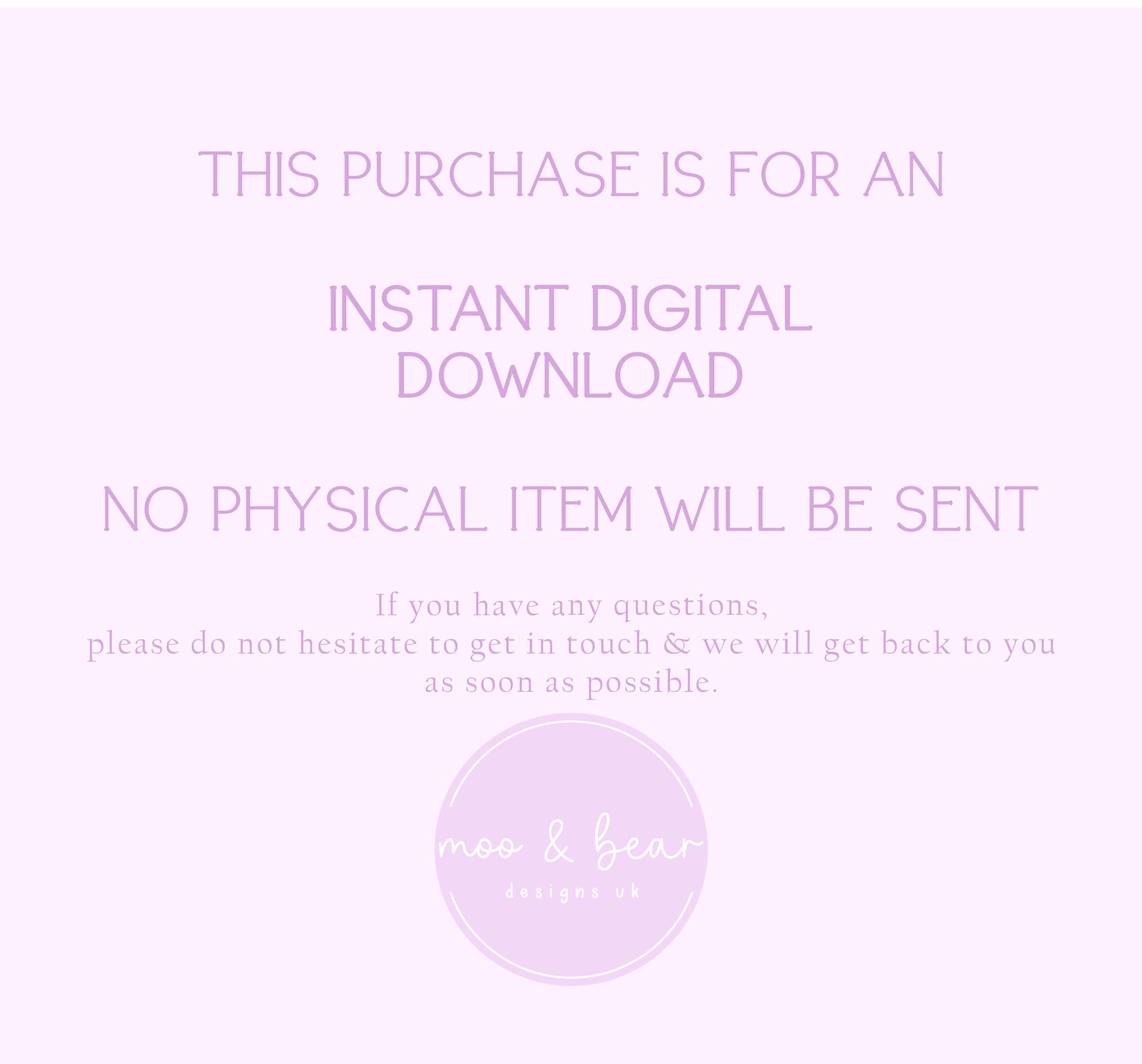 Peter Rabbit Blue Floral Alphabet and Numbers PNG, 26 Individual ...